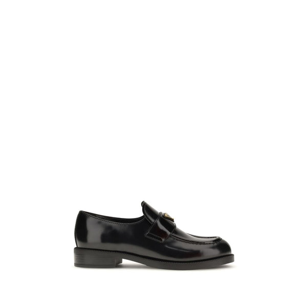 Prada UPPER 100% Calf Leather Bos Taurus loafer in black