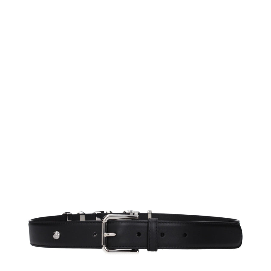Dolce & Gabbana Leather belt in black