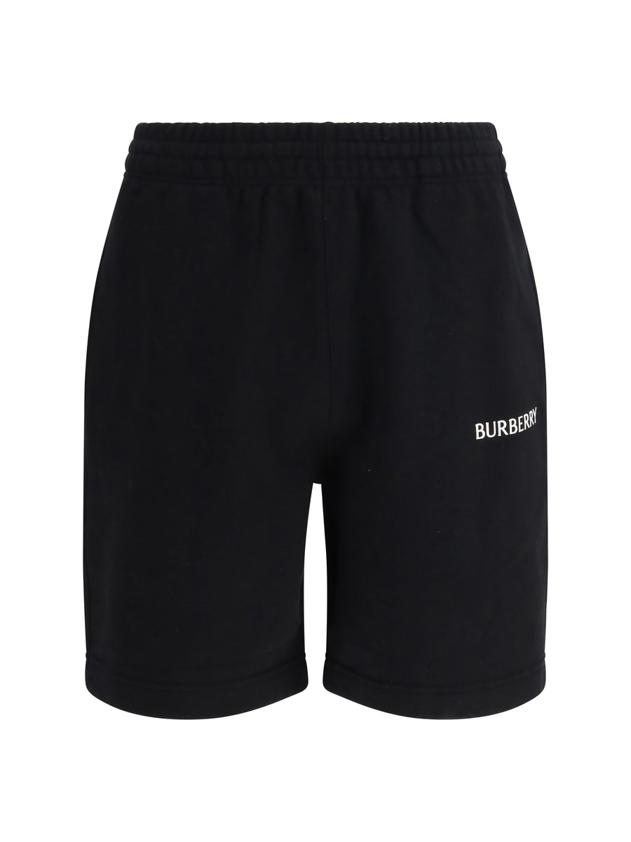 Burberry 100% Cotton bermuda shorts in black