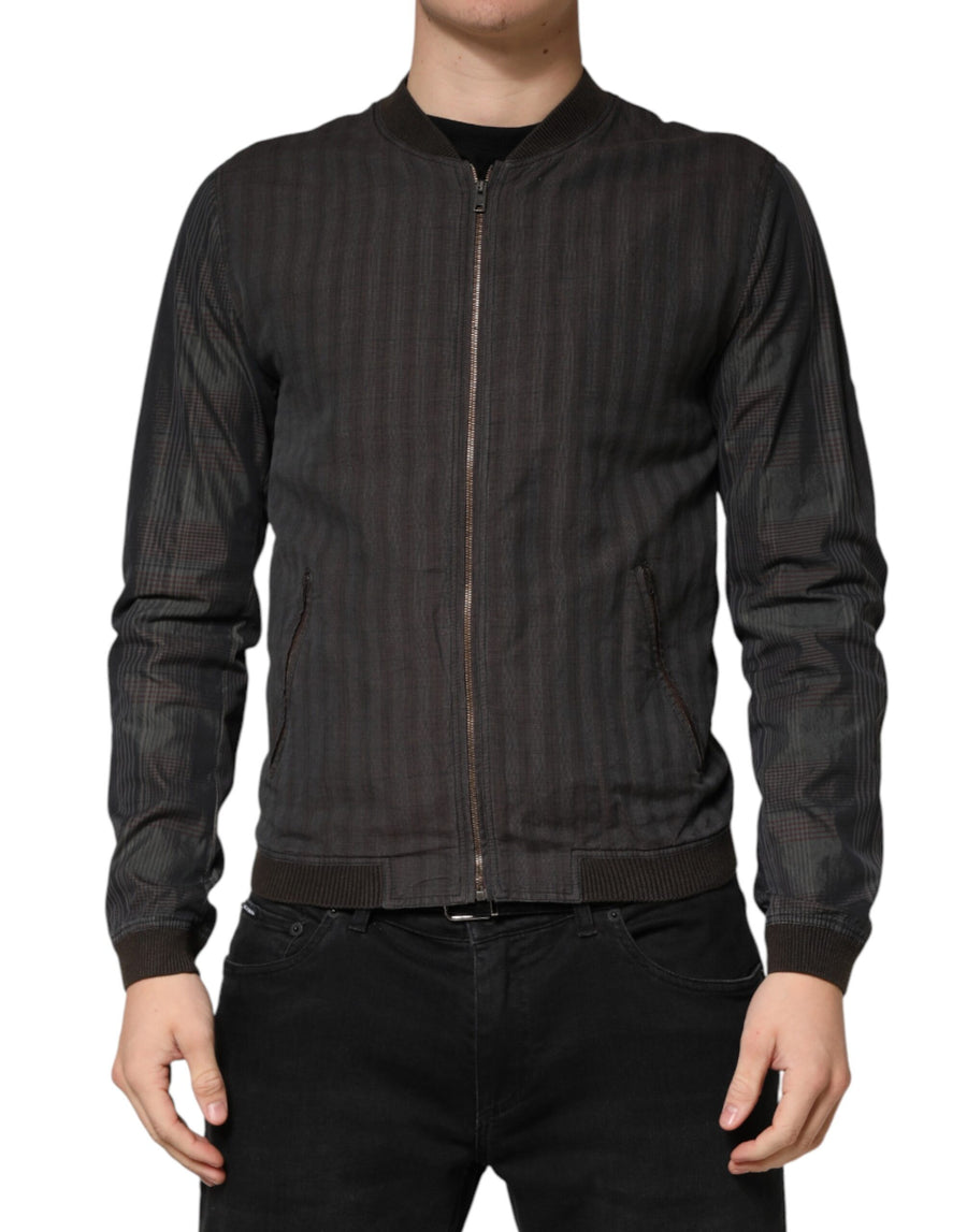 Dolce & Gabbana 74% Cotton 16% Linen 9% Silk 1% Elastane jacket in black
