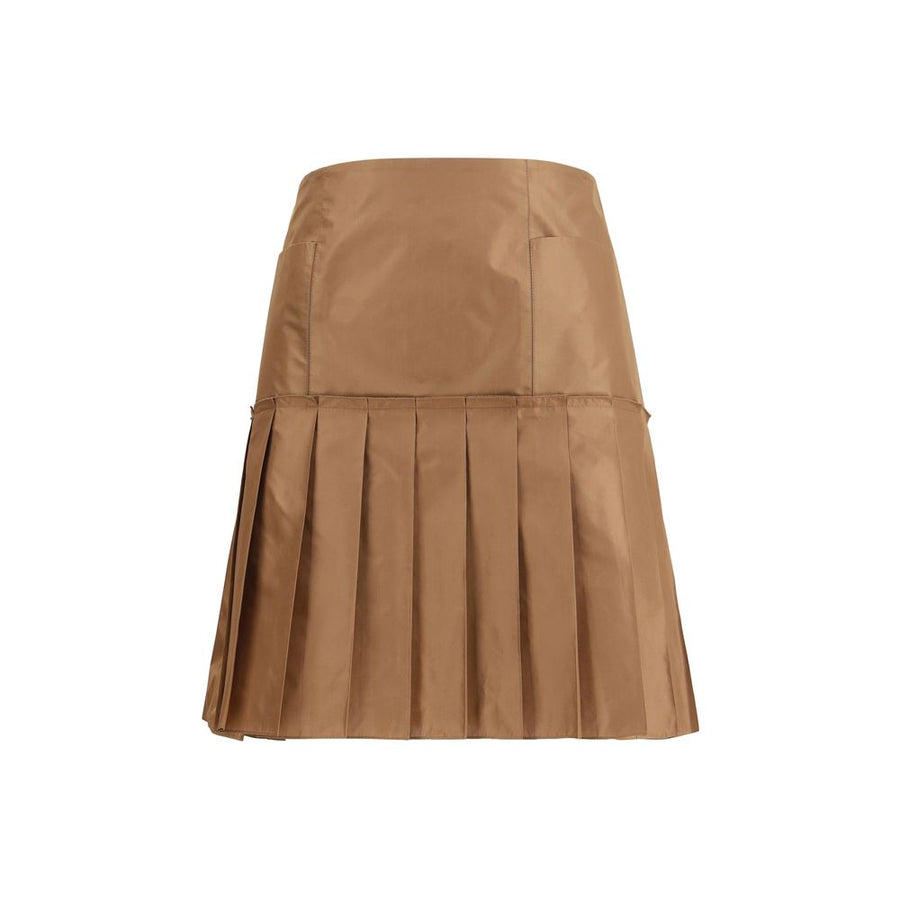Fendi 100% Silk skirt in brown
