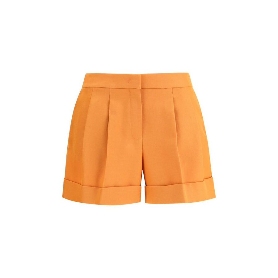Fendi 100% Fleece Wool Ovis Aries bermuda shorts in orange