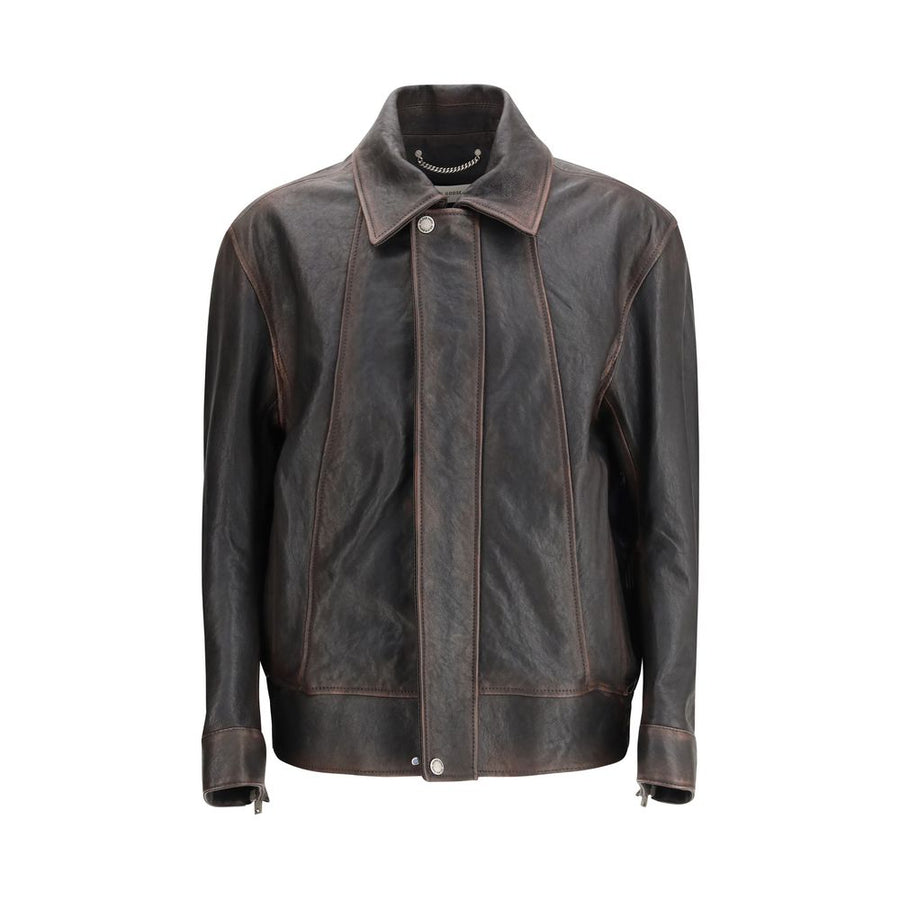 Golden Goose Outer: 100% Goatskin (hircus); Inner: 100% Viscose jacket in brown