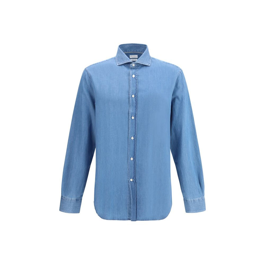 Brunello Cucinelli 100% Cotton shirt in blue