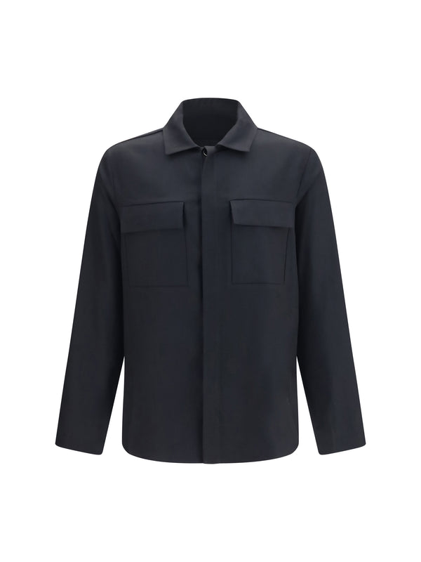 Wool Freud Shirt Nero