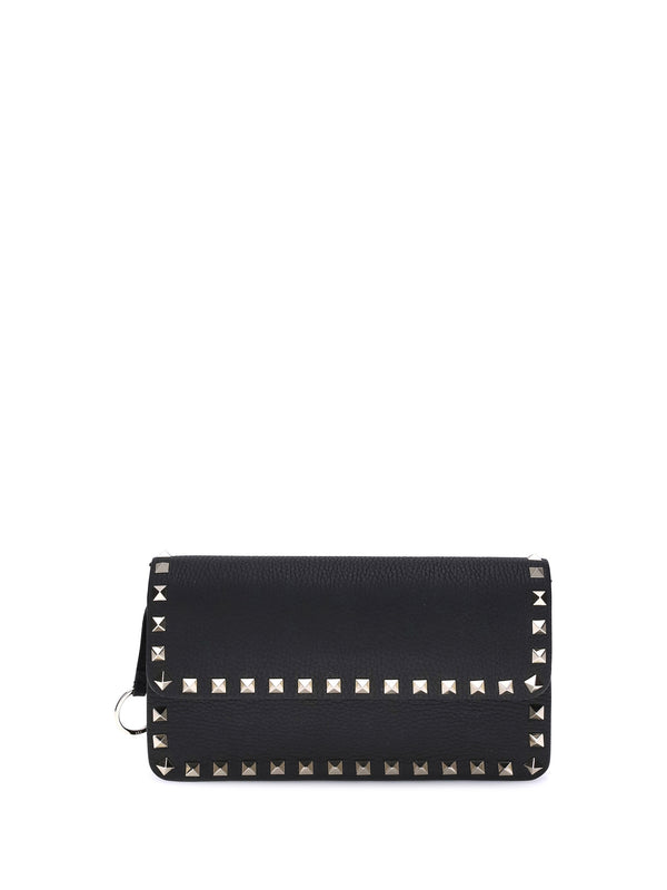 Valentino Garavani 100% calf leather wallet in black