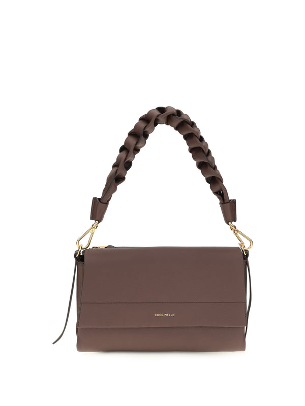 Coccinelle 100% calf leather (Bos Taurus) shoulder bag in brown