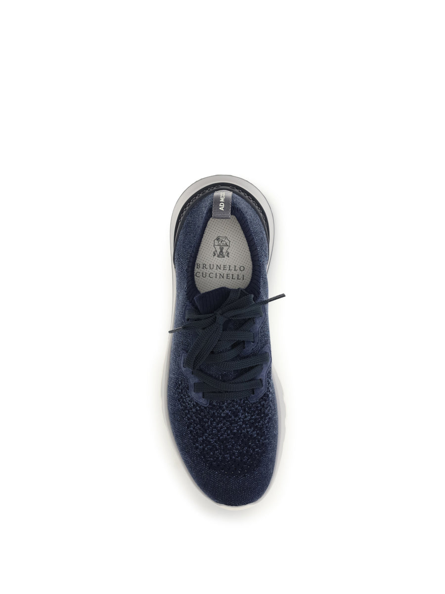 Sneakers Cotton Denim-Navy Denim/navy/light Grey/panama/blue Upper: Trainers
