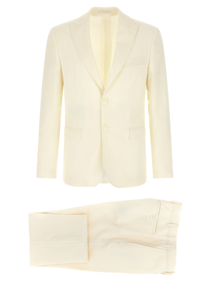 Pal Zileri Ceremony Line Pant Suit — Cream