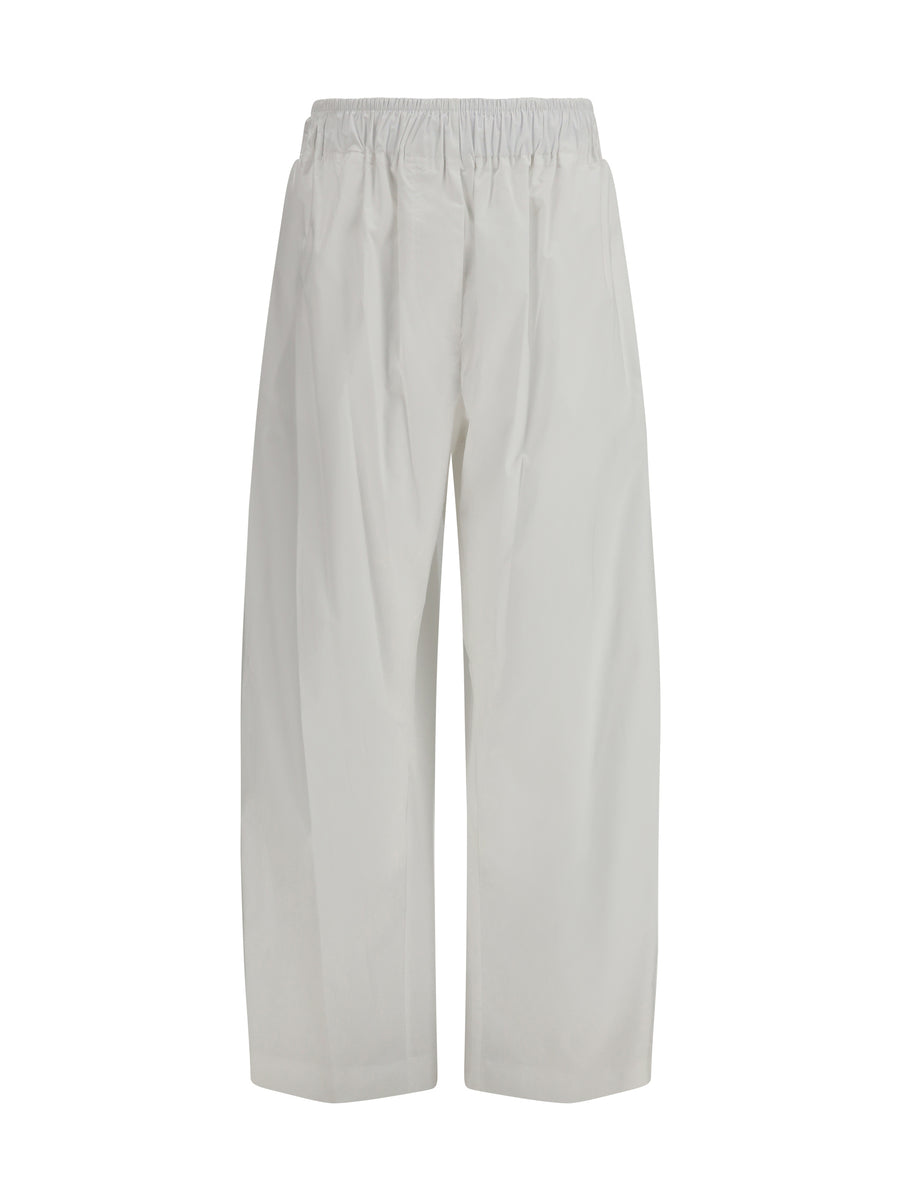 The Latest 85% Lyocell trousers in white