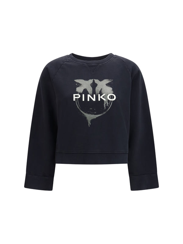 Pinko 100% Cotton sweatshirt in black