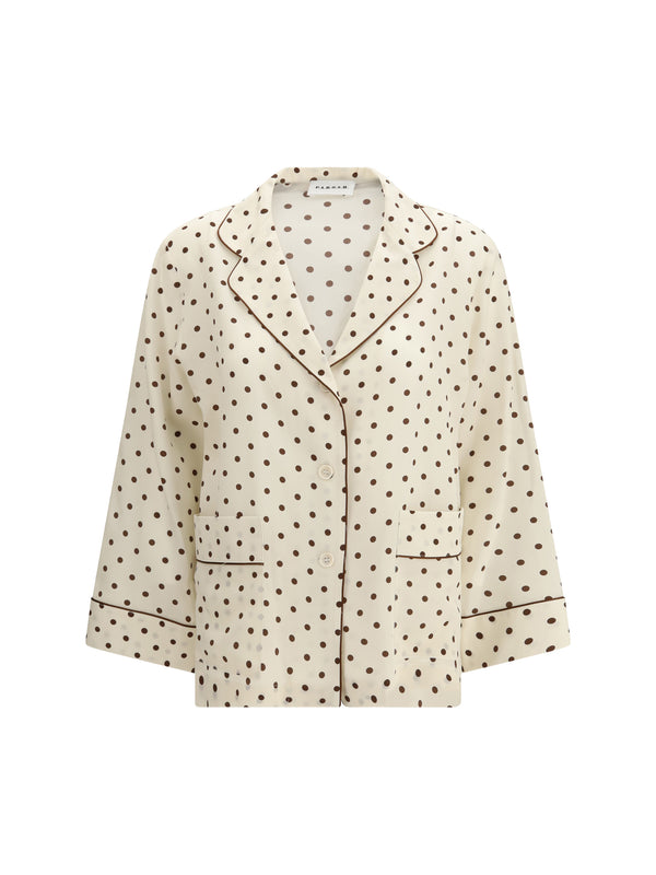 P.A.R.O.S.H. 100% Silk shirt in beige