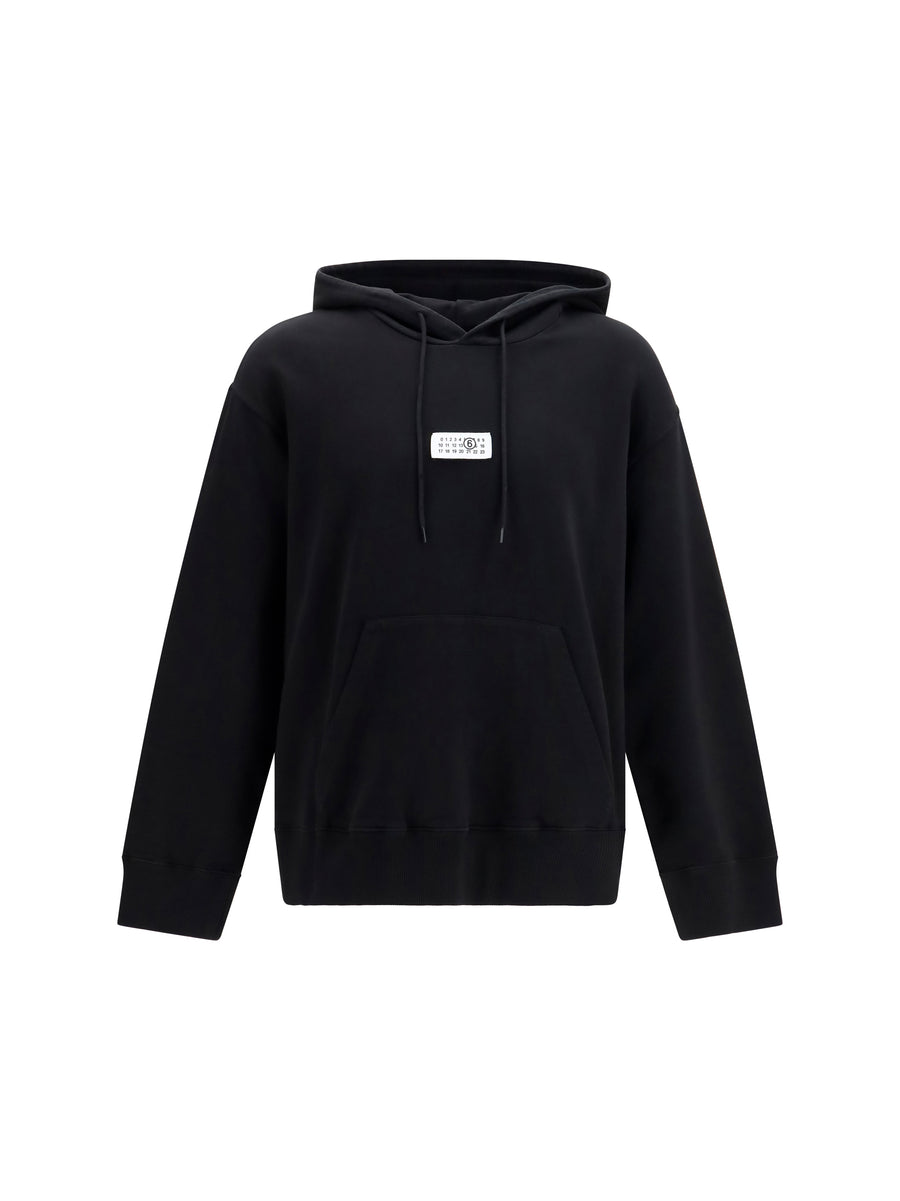 MM6 Maison Margiela 100% COTTON hoodie in black