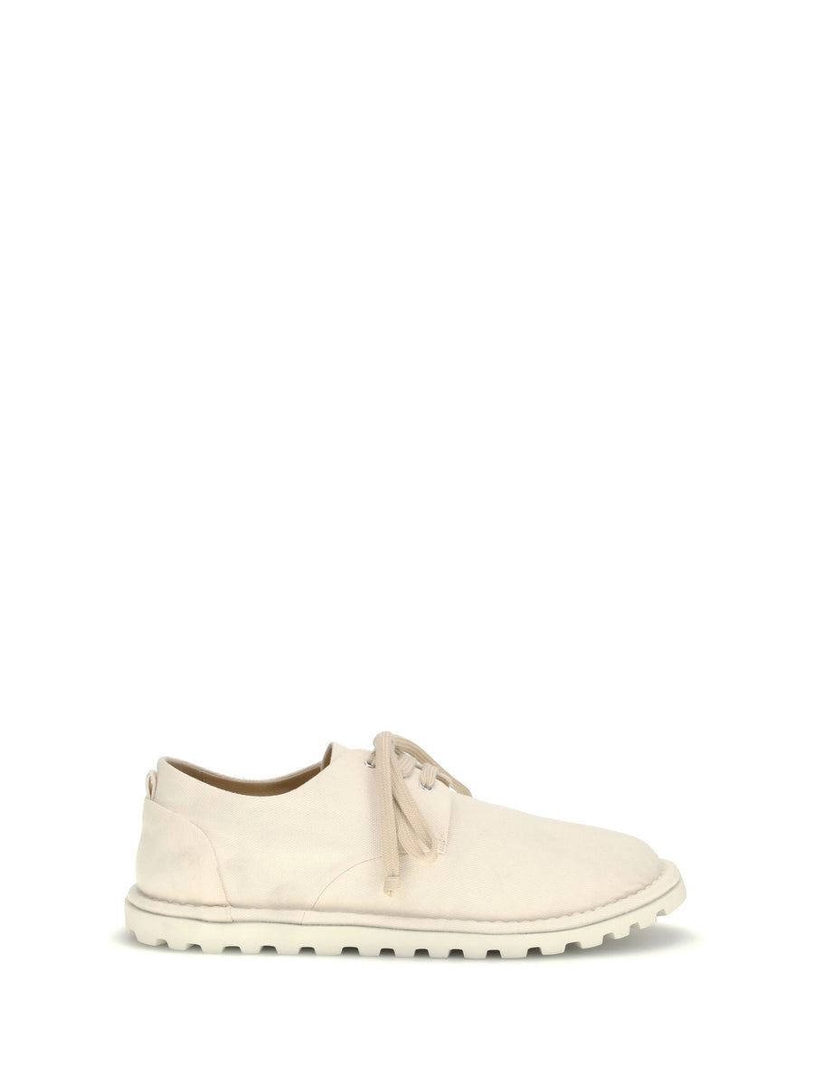 MarsèLl Upper: 100% Cotton; Sole: 100% Rubber; Lining: Leather derby flat in white