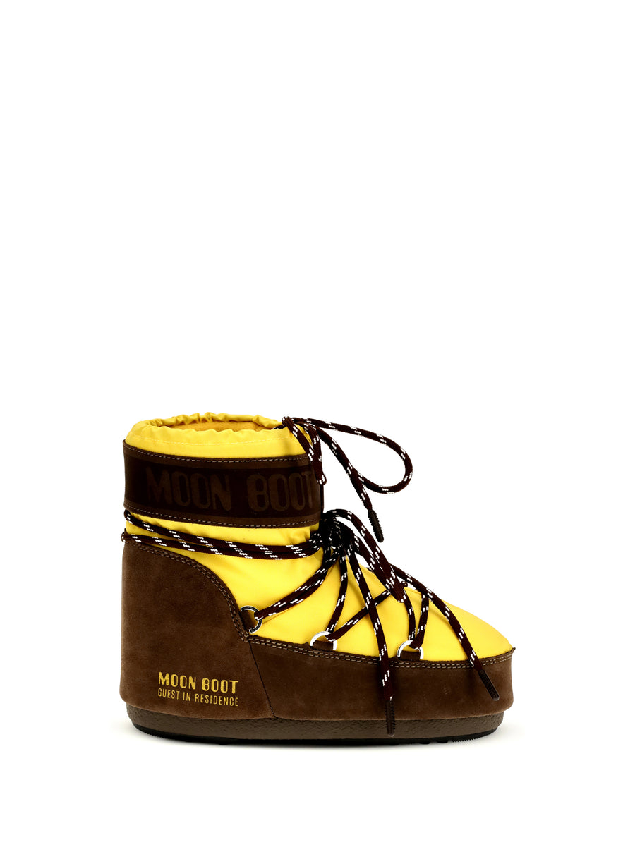 Moon Boot Upper: 50% polyester boot in yellow