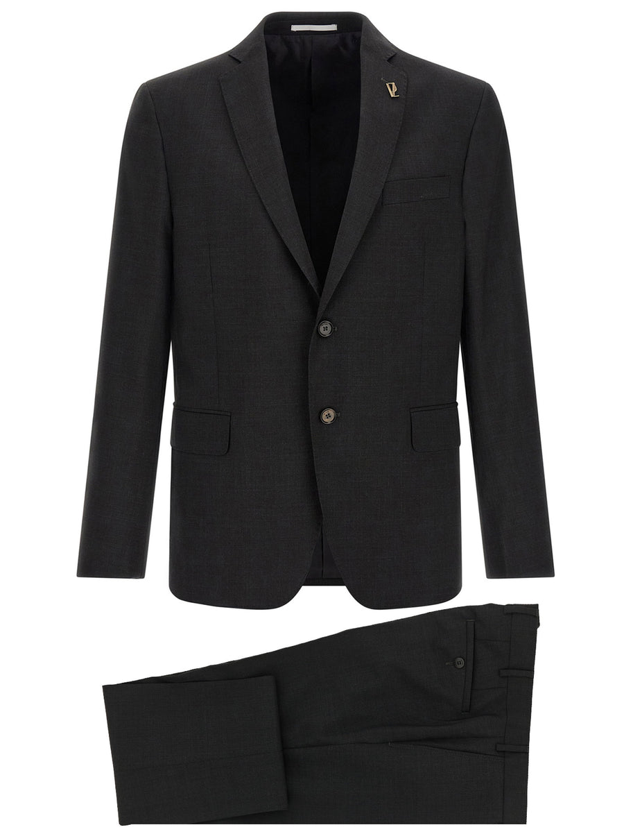 Pal Zileri Wool Two-Piece Pant Suit — Anthracite