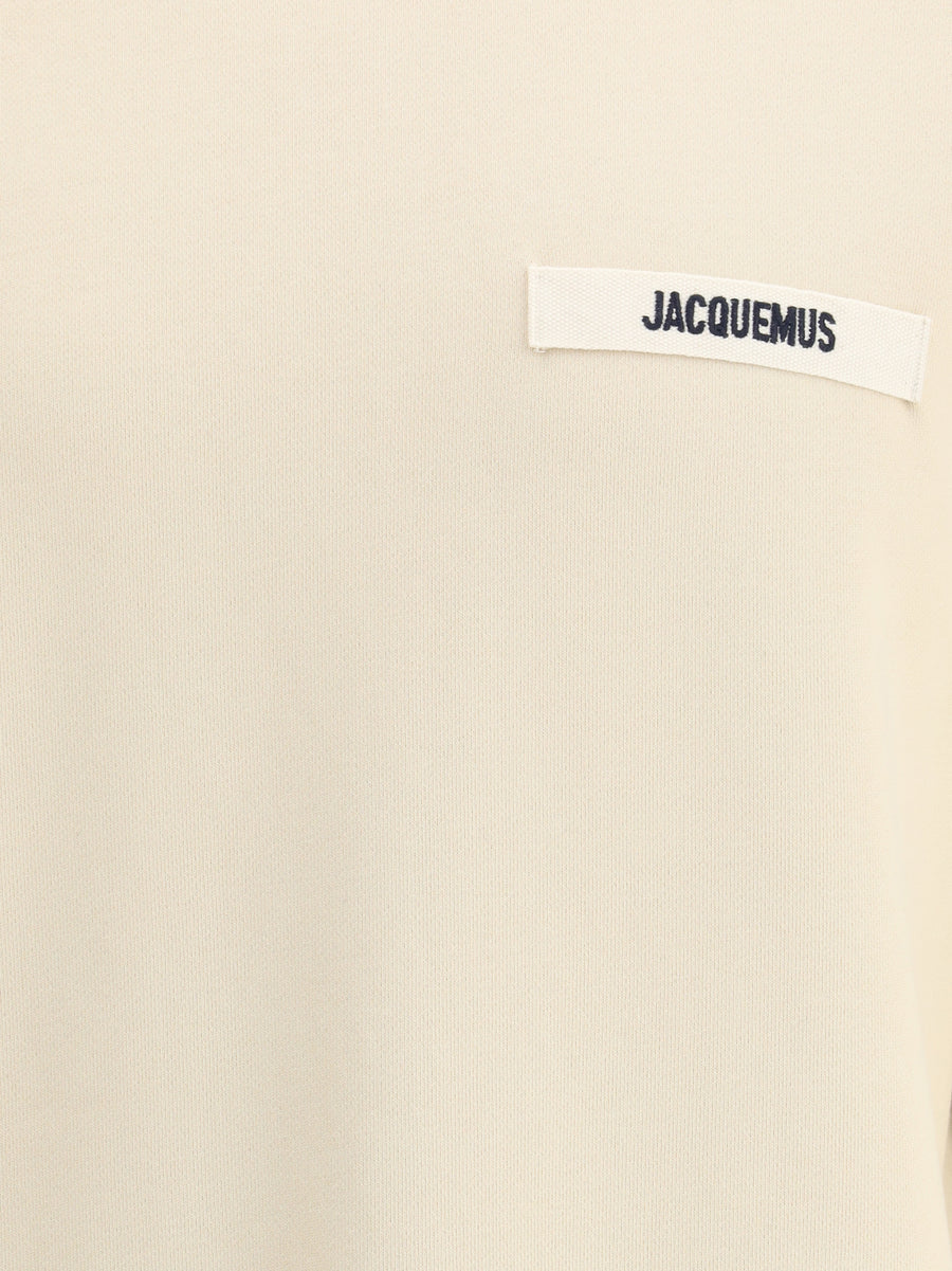 Hooded Sweatshirt Beige Cotton Sweatshirts