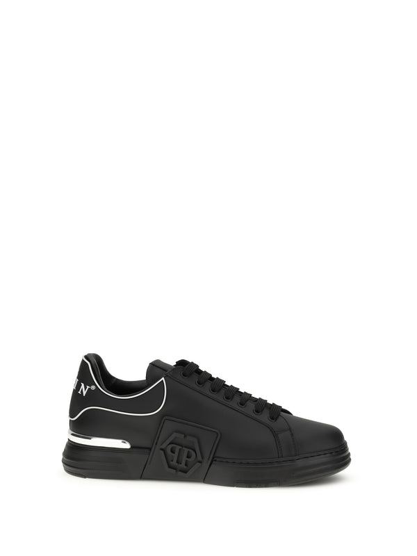 Philipp Plein Upper: 100% calf leather; Sole: 100% rubber sneaker in black