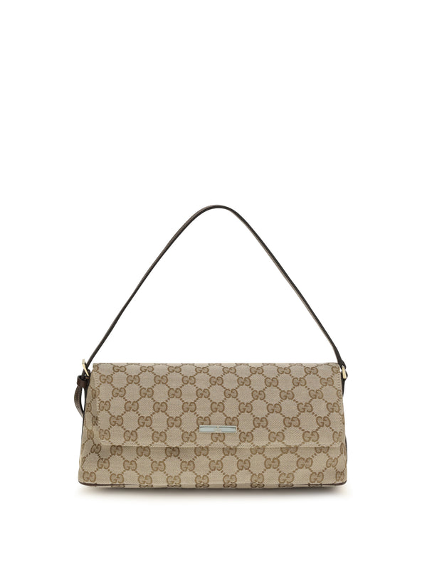Gucci 52% Polyester; 24% Cotton; 24% Polyamide shoulder bag in beige