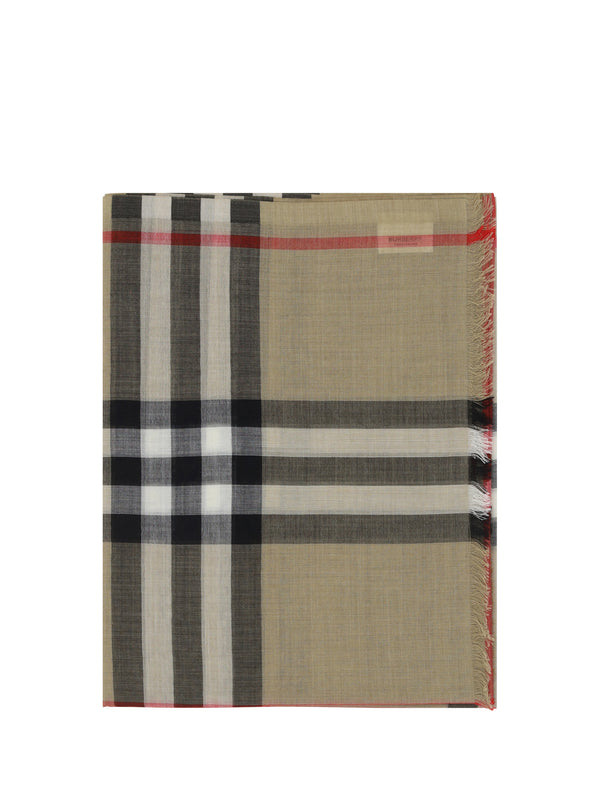 Burberry Silk and wool blend scarf in beige