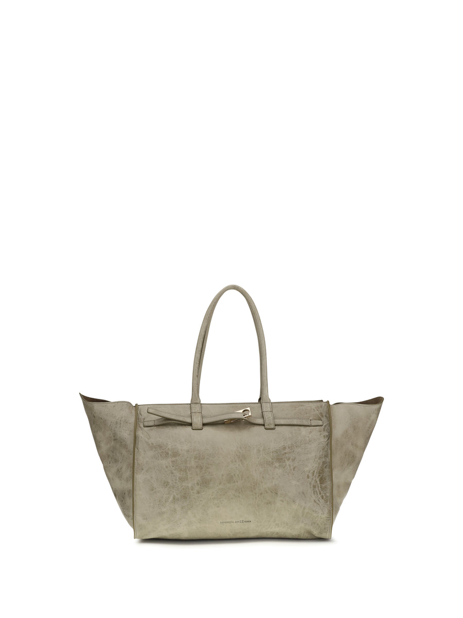 Benedetta Bruzziches 100% Calf Suede shoulder bag in beige