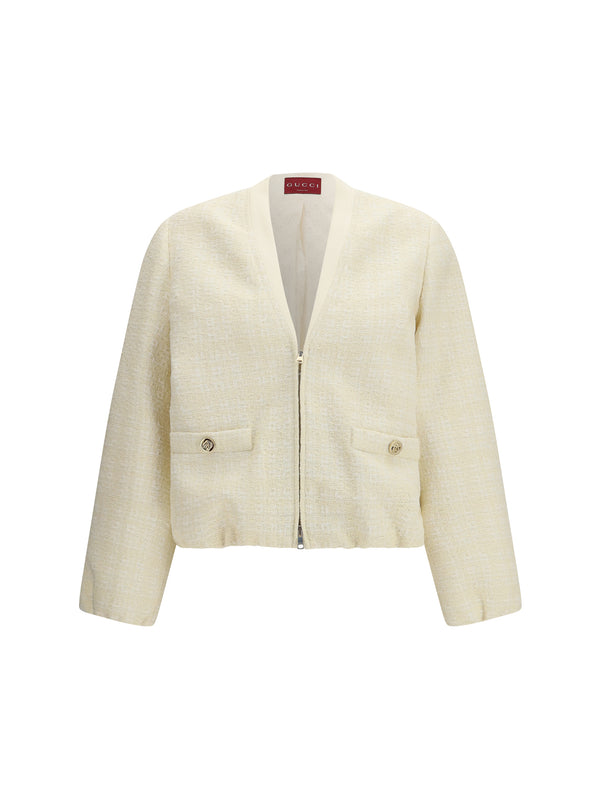 Gucci 53% Cotton blazer in beige