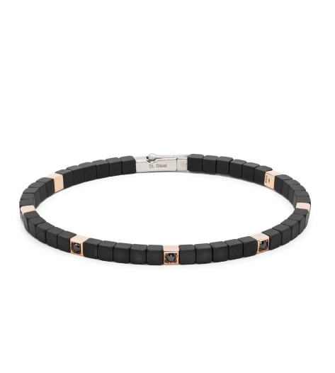 Barakà Black onyx bracelet in black