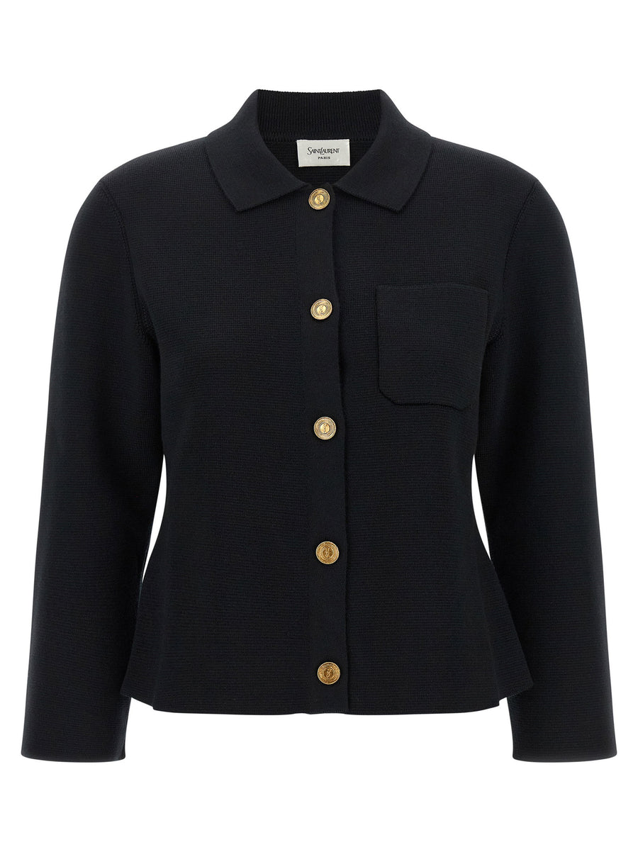 Saint Laurent Cardigan — Black