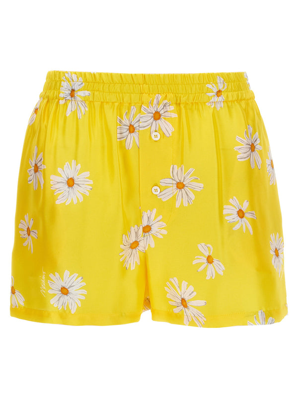Moschino Silk shorts in yellow