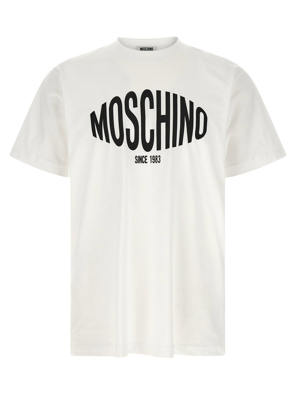 Moschino Logo-Print Cotton T-shirt — White