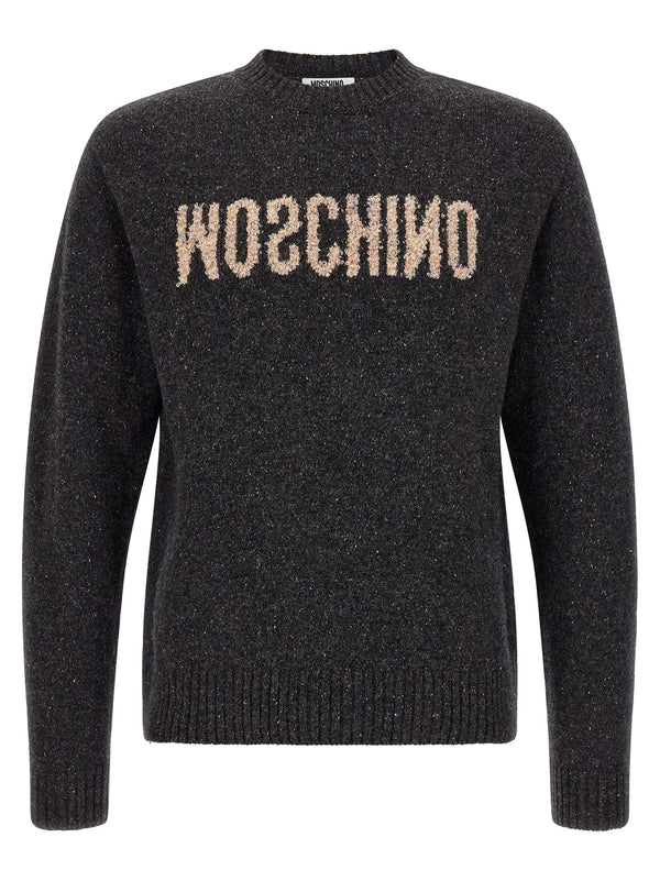 Moschino بتصميم مرآة شعار كنزة