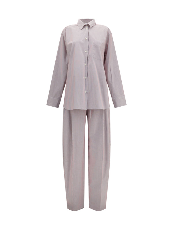 The Andamane 100% cotton pant suit in gray