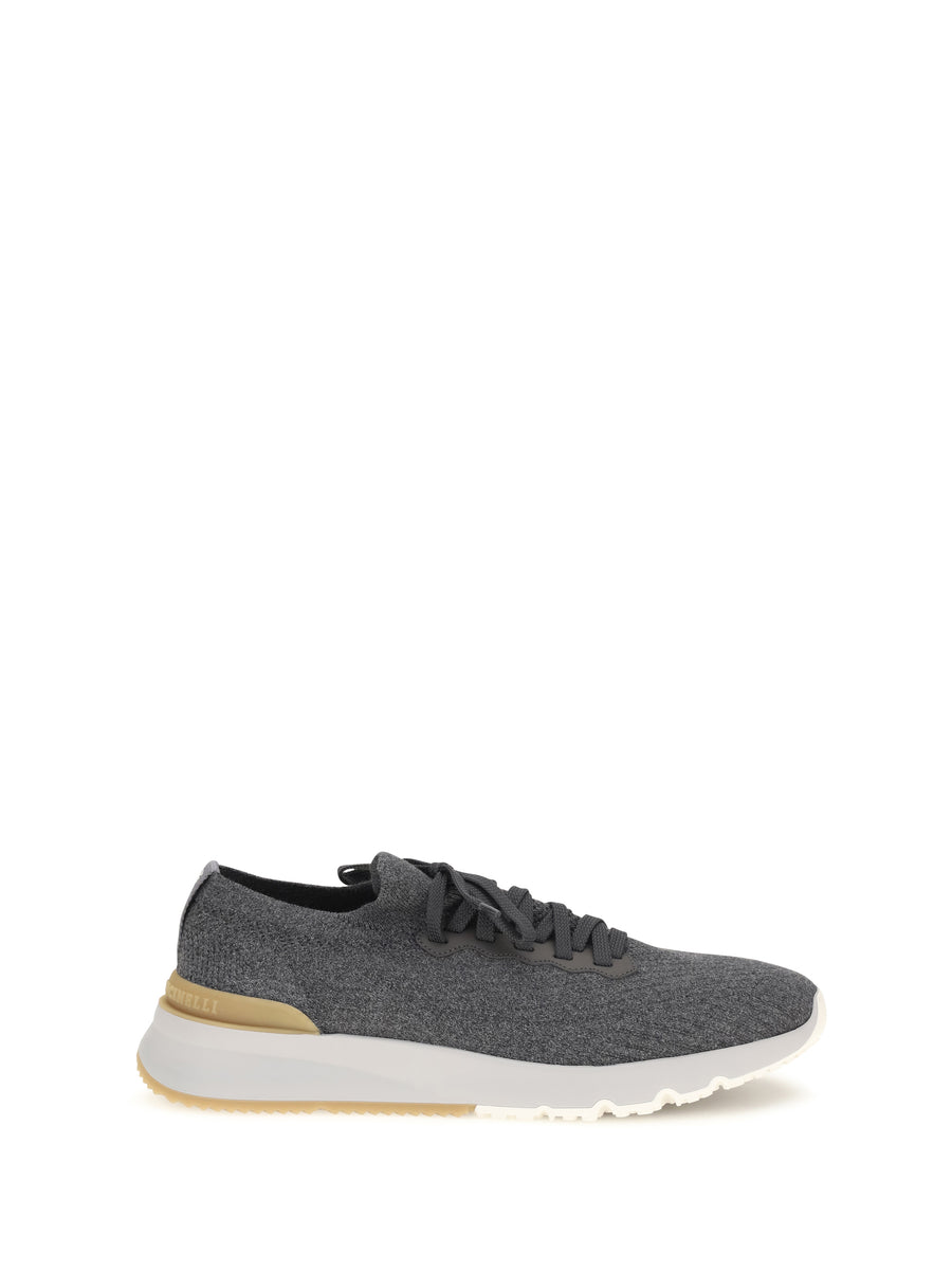 Brunello Cucinelli Upper: 100% Cotton; Sole: 100% Rubber sneakers in gray