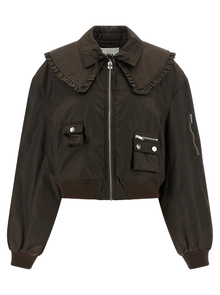 Ganni Duchesse Jacket — Brown