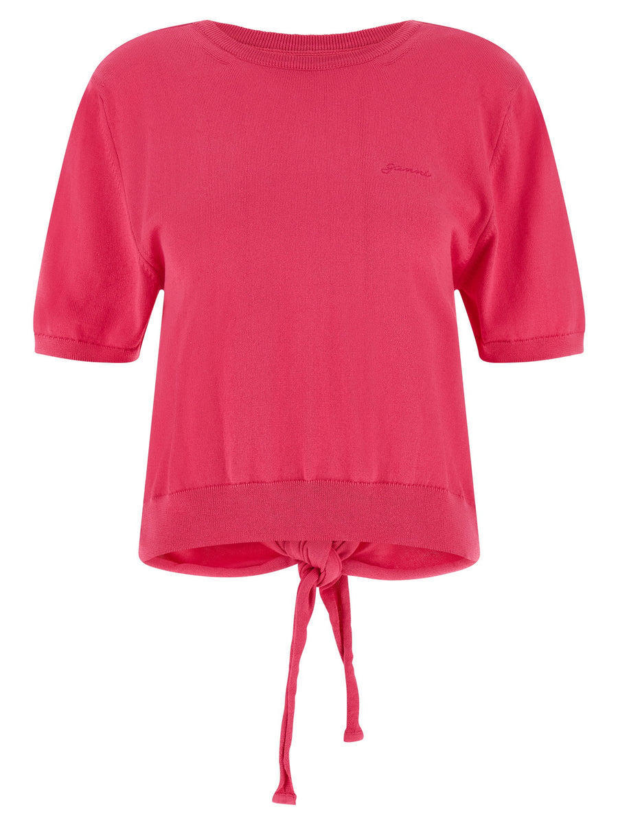 Ganni Bare Back Sweater — Pink