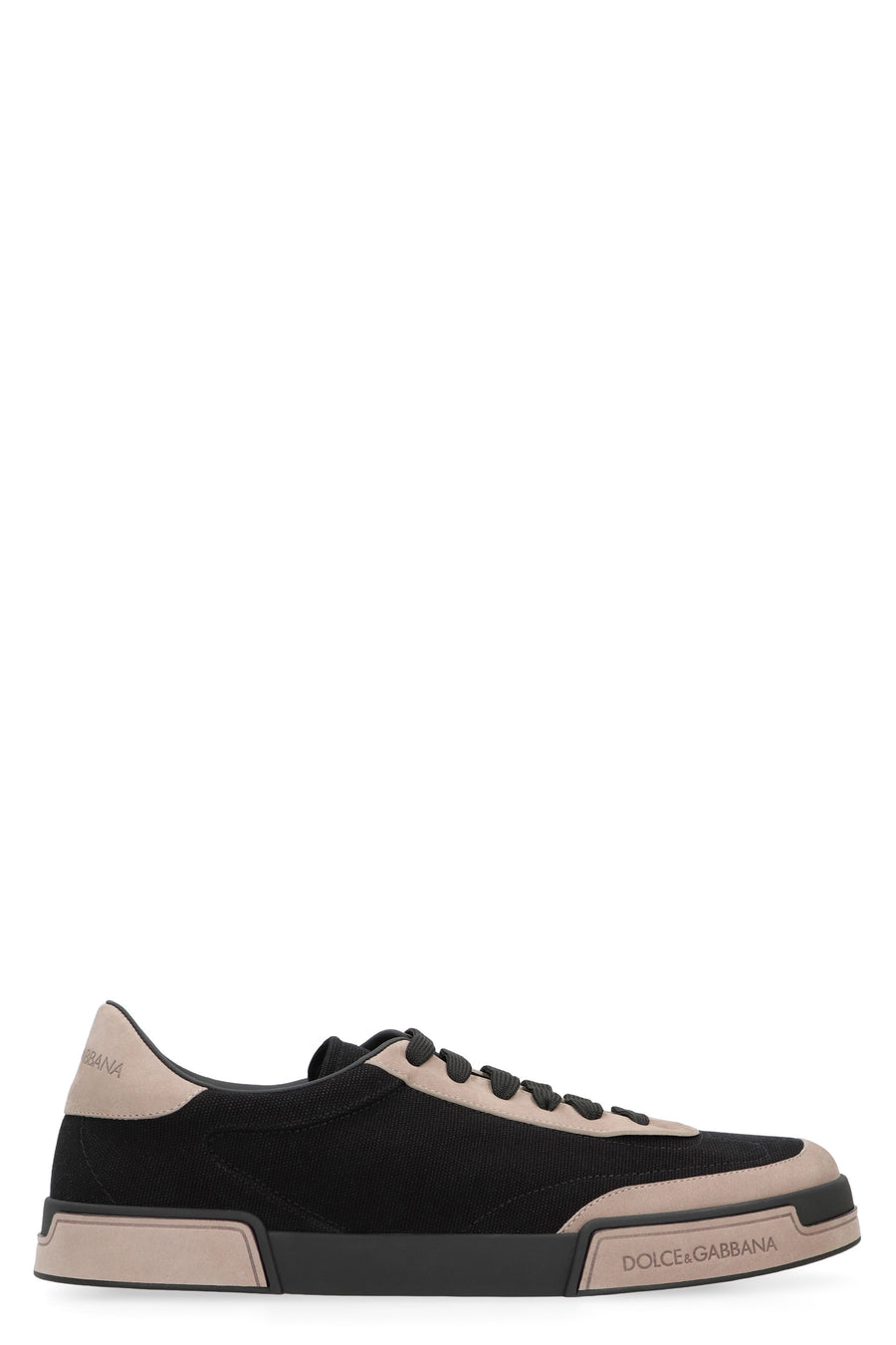 Portofino Yacht Low-Top Sneakers Black Cotton Trainers