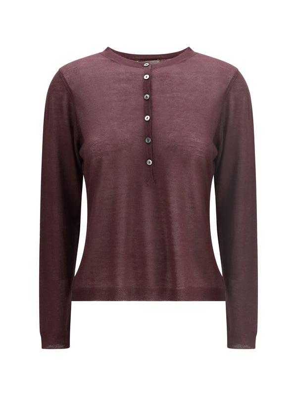 Mirror In The Sky 100% Cashmere cardigan in purple