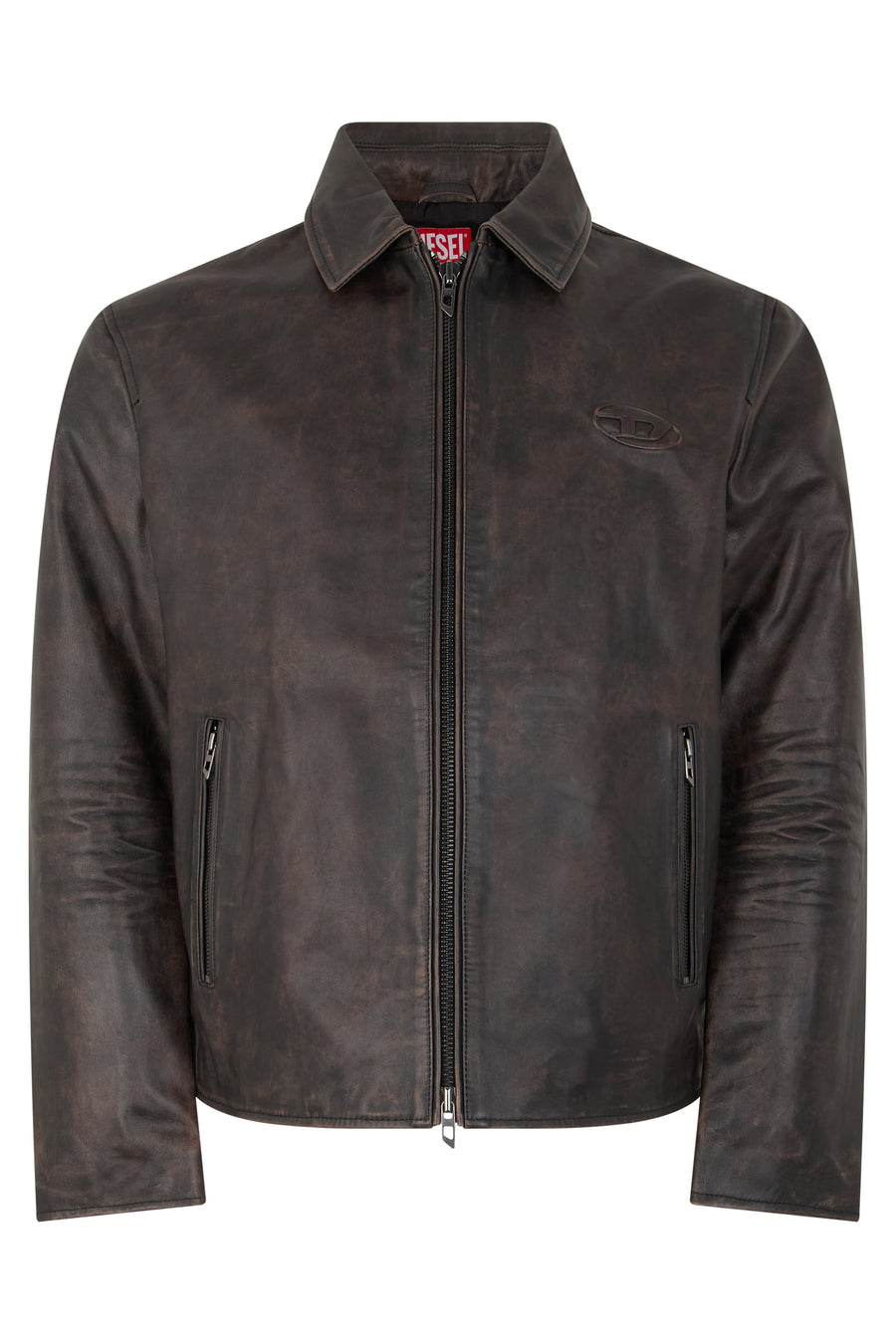 Leather Jacket Brown Cow