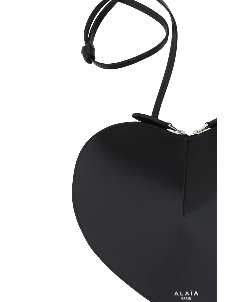 Shoulder Bag Coeur Black Calf Leather