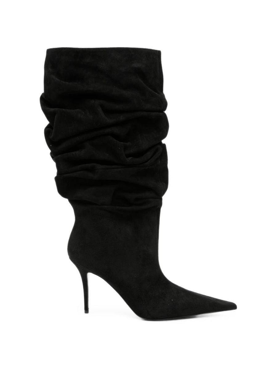 Boots Anok Bootie 90 Black Suede Goat Leather