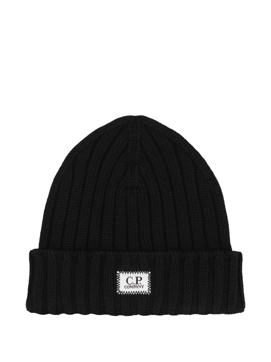 Ribbed Wool Hat Black