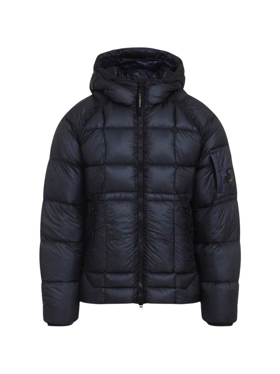 Hooded Puffer Jacket D.d. Shell Blue Polyamide Padded & Down