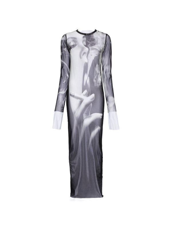 Long Dress The Smoking Women Black Polyamide