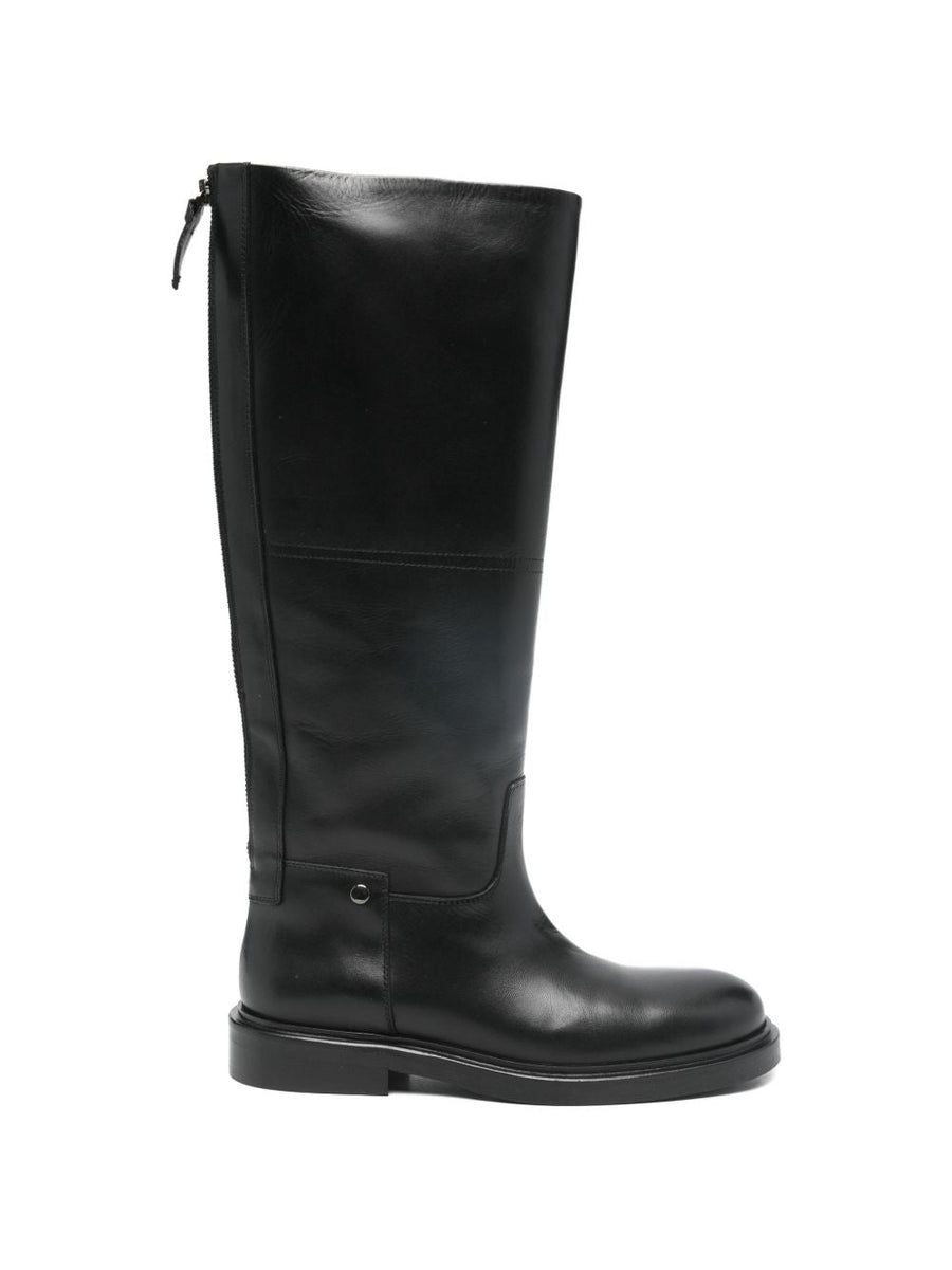 Leather Boots Eve Black Calfskin
