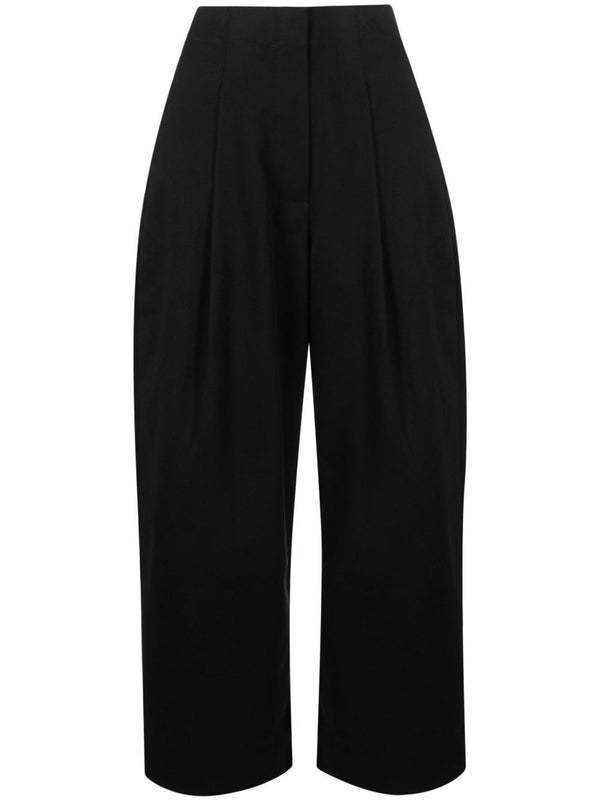 Trousers Dordoni Black Cotton