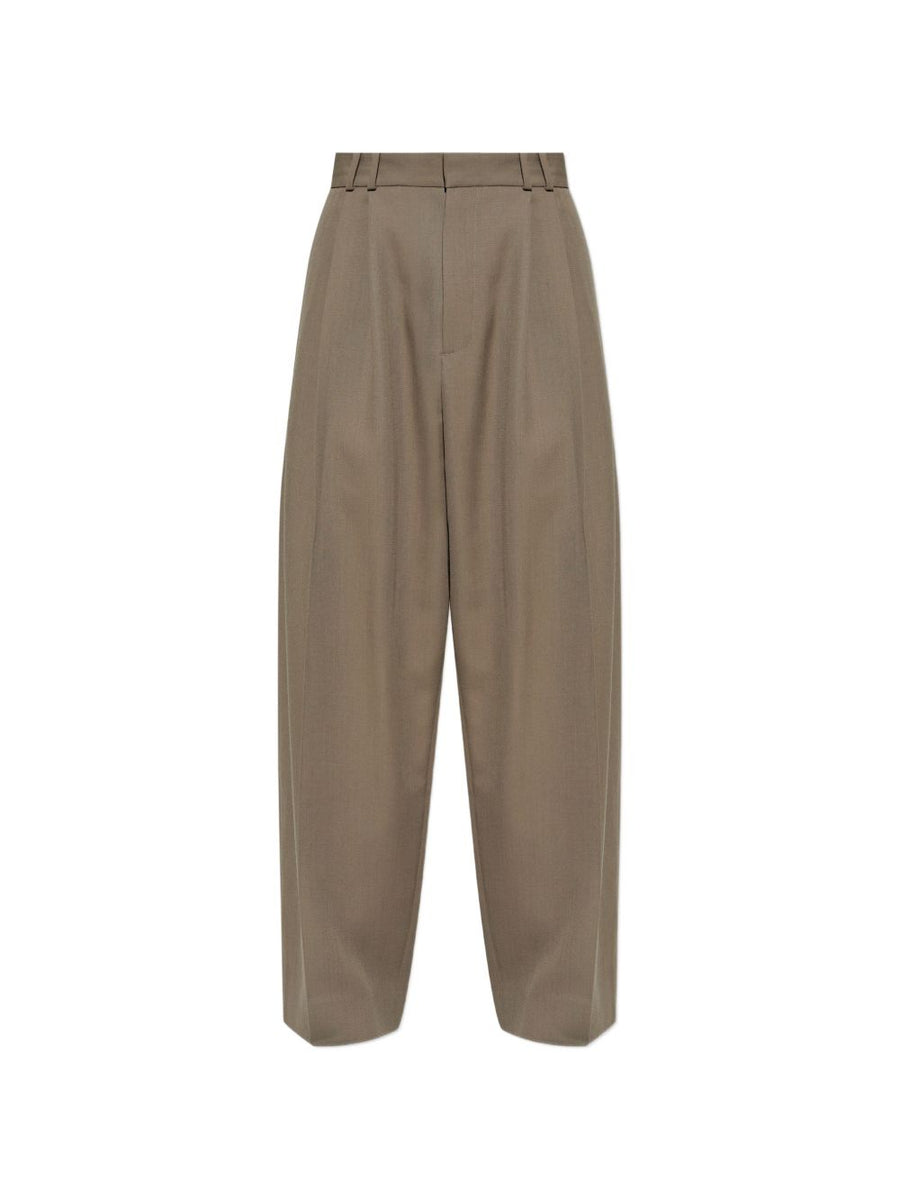 Trousers Lines Green Polyester
