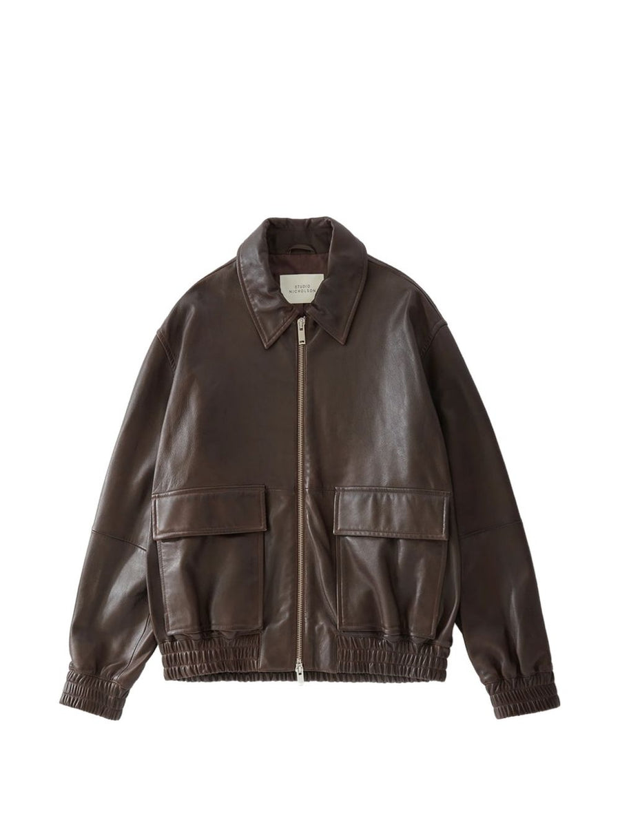 Piston Jacket Leather Brown Lambskin