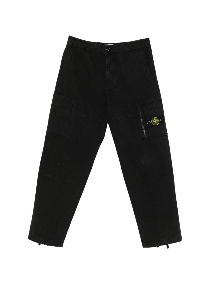 Cotton Trousers Black