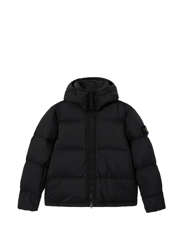 Down Jacket Black Polyamide Padded &