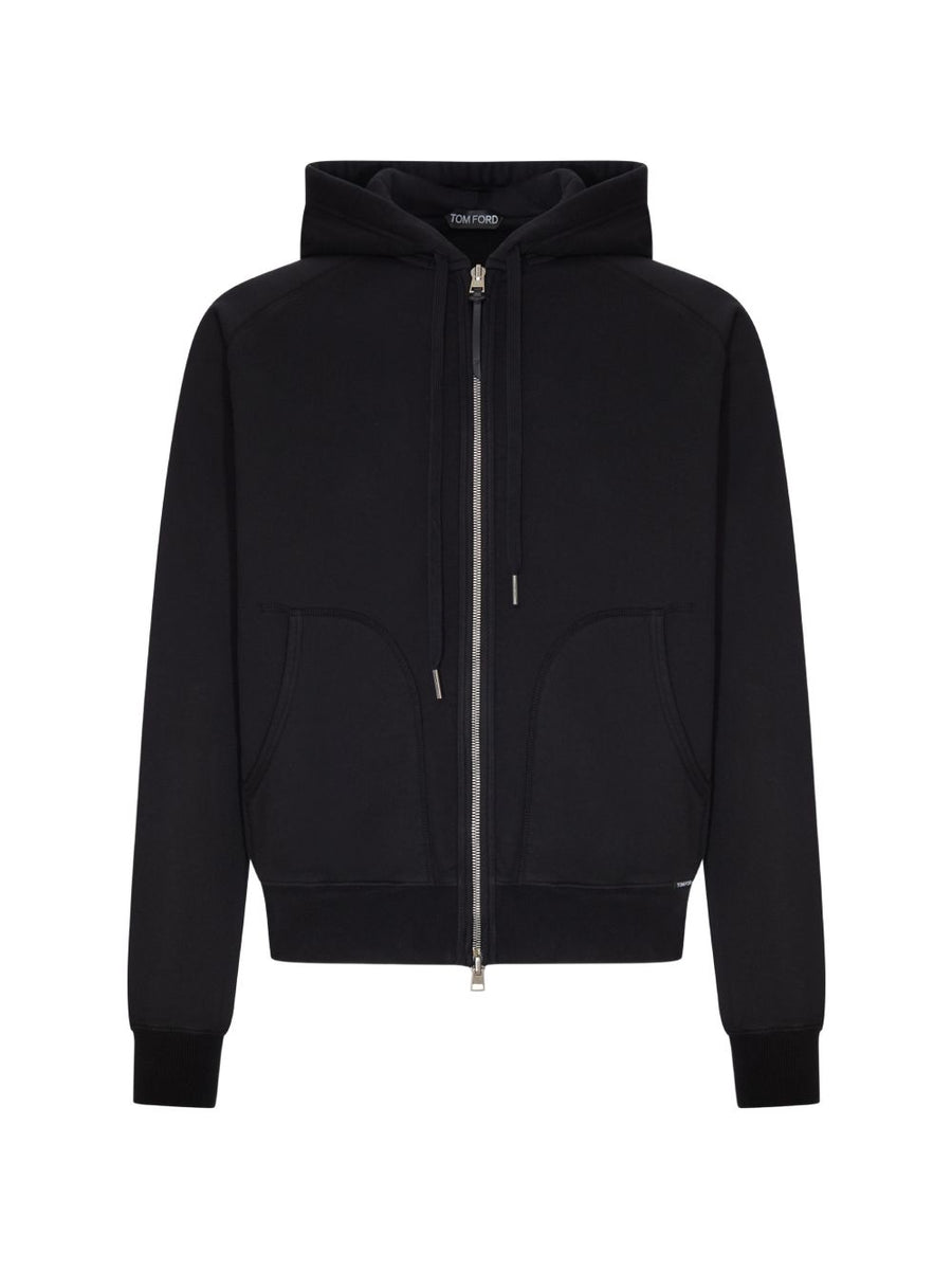 Hooded Sweatshirt Black Cotton Sweatshirts